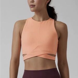 Athleta Conscious Cut Out Crop Sports Bra